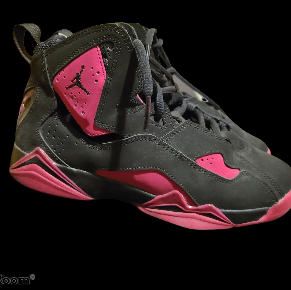 Jordan True Flight GG black sport fuchsia